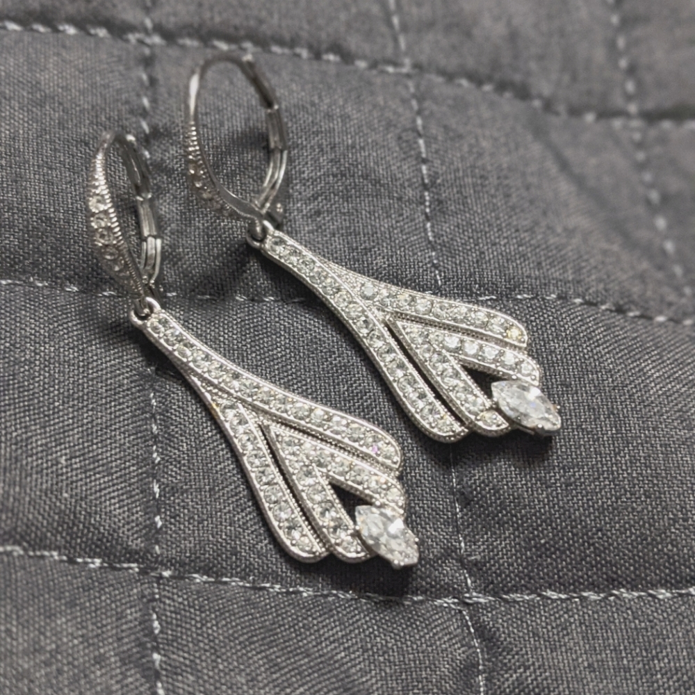Macy's cubic z drop earrings